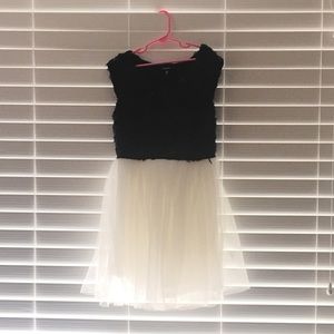 Black and White Zunie Party Dress